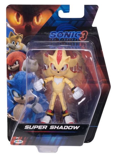 **Pre Order**Jakks Pacific Sonic The Hedgehog 3 Movie Super Shadow Action Figure
