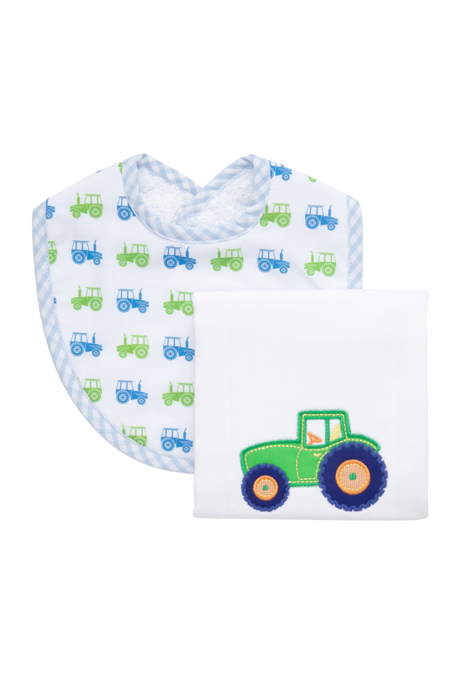 Tractor Basic Bib & Burp Boxed Set