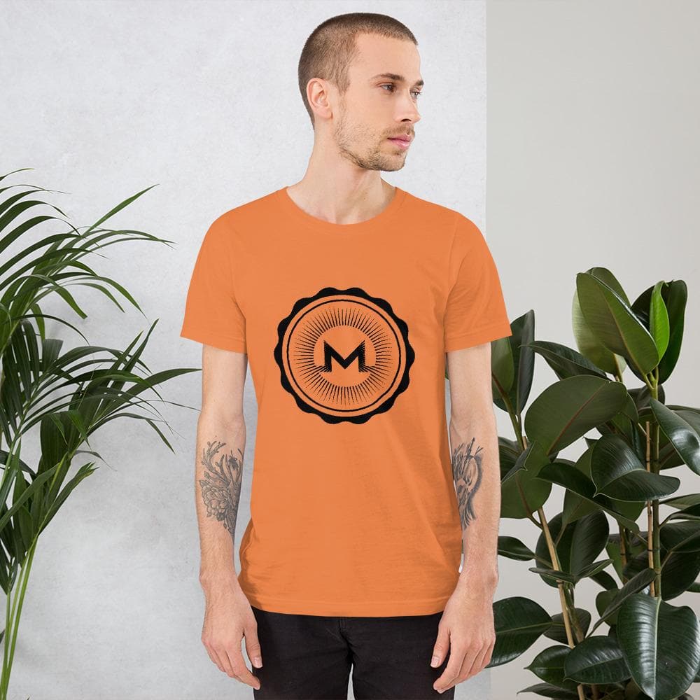 Monero Black on Orange T-Shirt