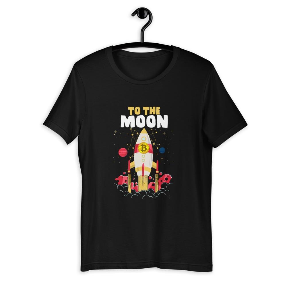 Bitcoin to the Moon Crypto Unisex T-Shirt