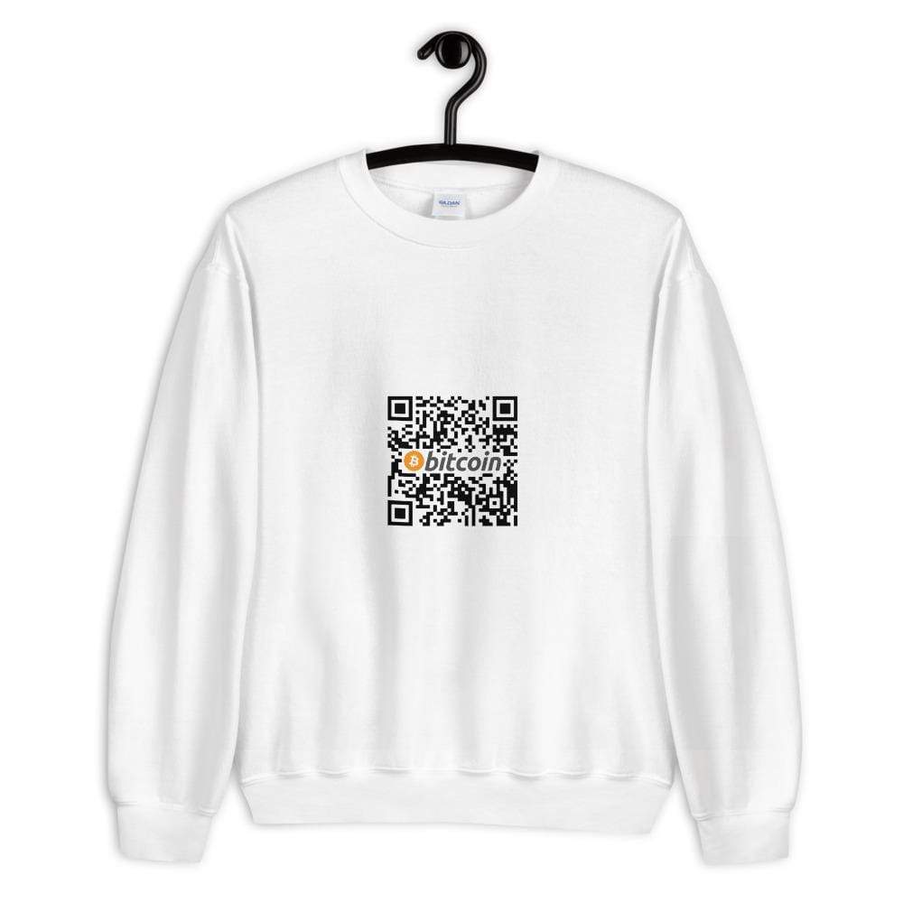 Custom QR Code Bitcoin Sweatshirt