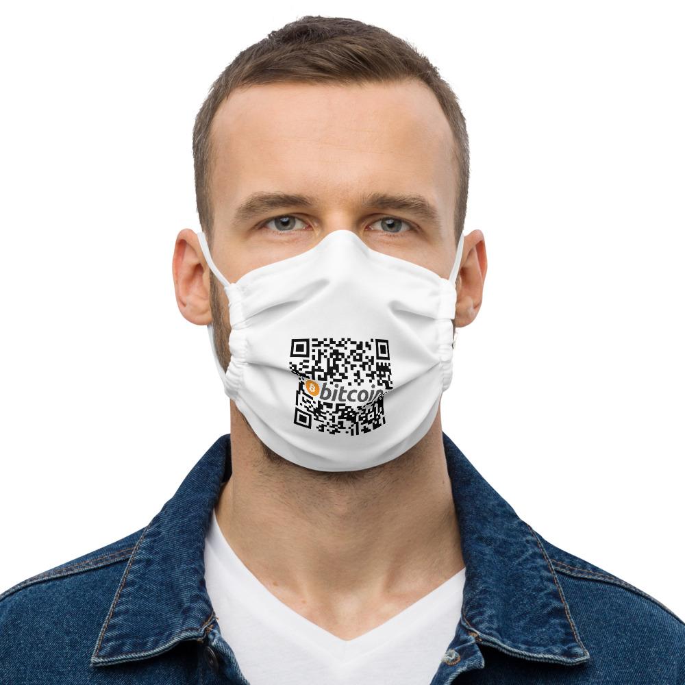 Bitcoin Custom QR code Face Face mask