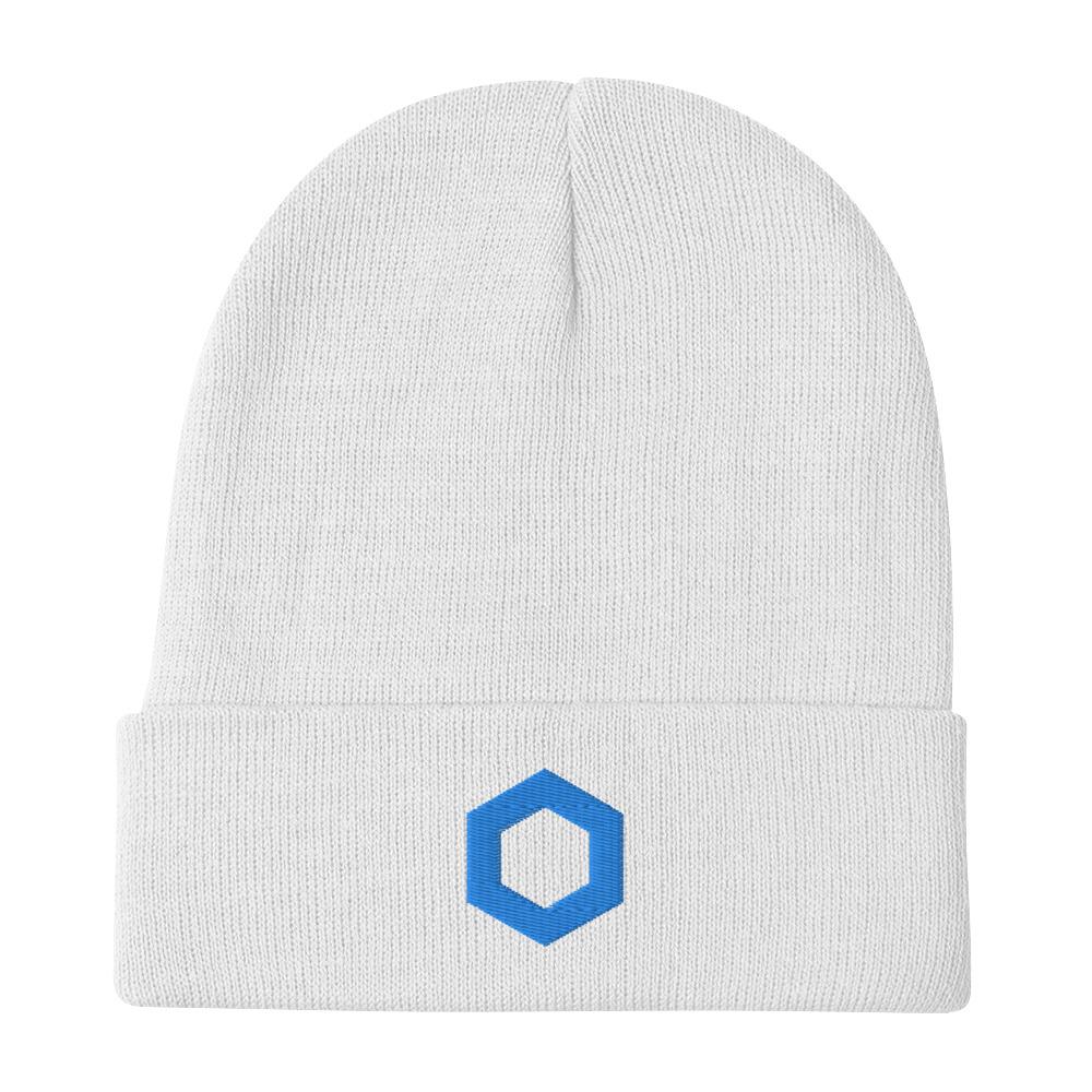 Chain Link Embroidered Beanie