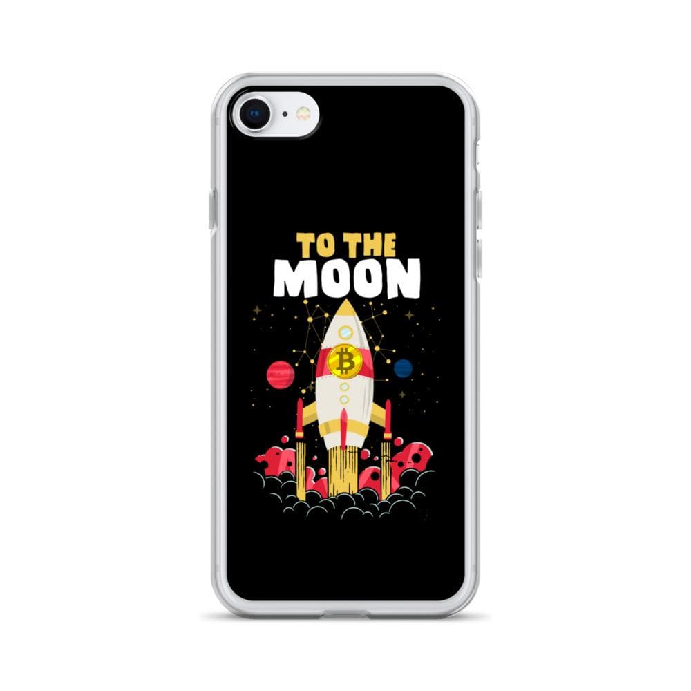 Bitcoin to the Moon Crypto iPhone Case