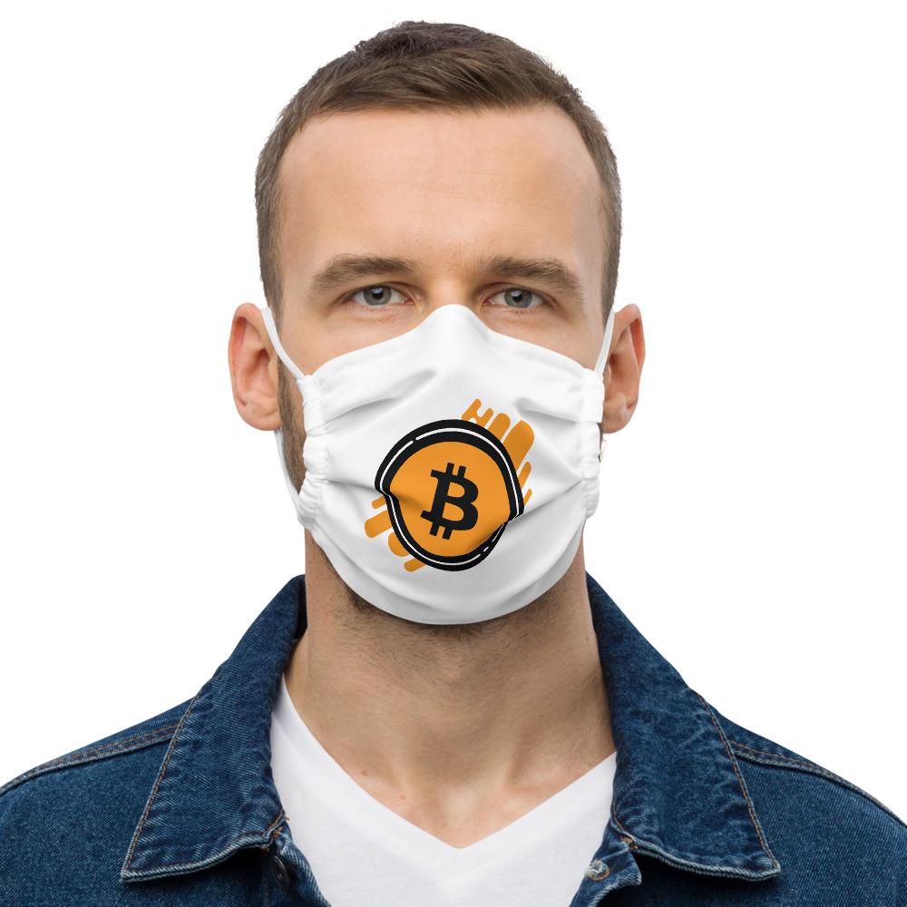 Bitcoin Splash Face mask
