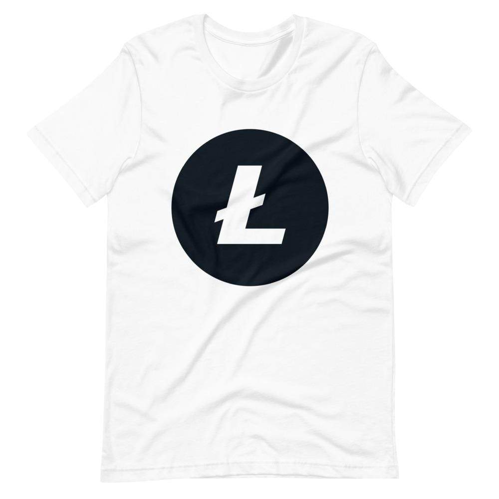 Litecoin LTC Black and White T-Shirt