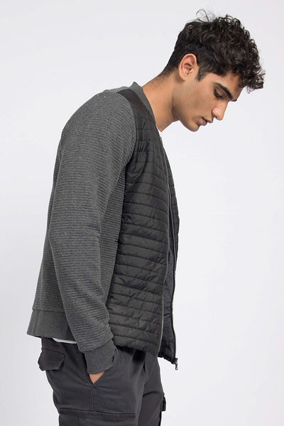Charcoal Quilted Jacket