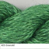 Silk and Ivory Needlepoint Yarn. Color #25 Emerald