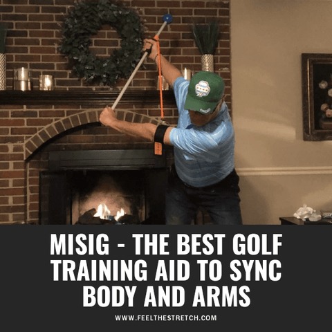 best golf training aid to sync body and arms
