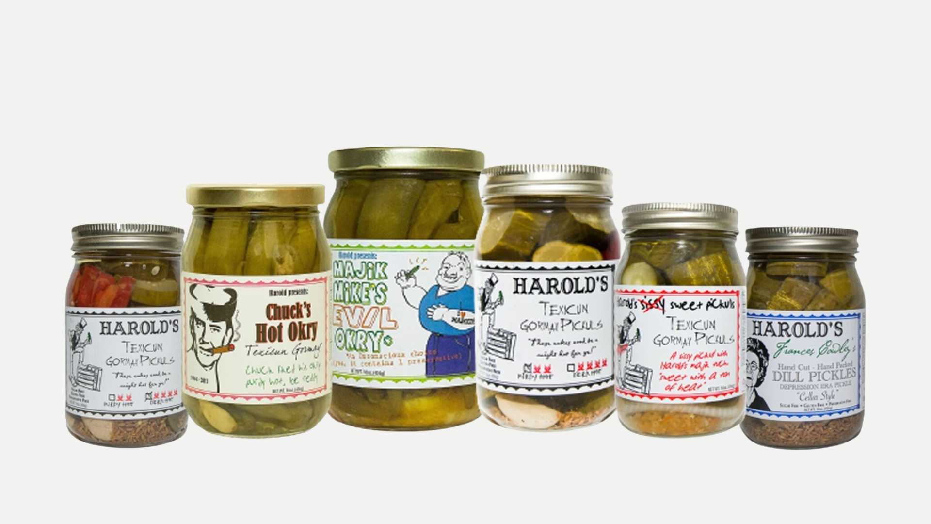 different type of pickles