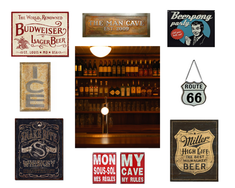 Bar signs, garage signs, beer lover signs, man cave signs and more gift ideas for your dad this father's day