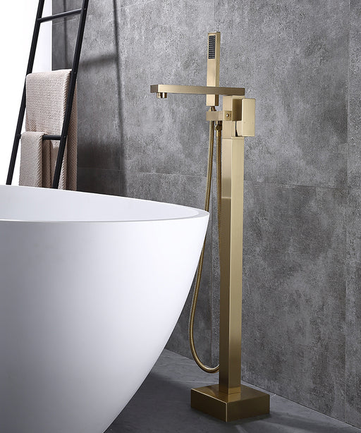 Brushed Gold 4-inch brass Shower Floor Drain with Removable Strainer C–  wonderland shower inc