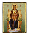Virgin Mary Enthroned-Christianity Art