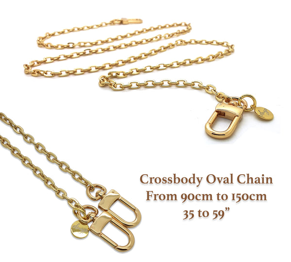 Petite Chain Strap Extender Accessory for LV Pochette & More Mini Elongated  Box Chain With Mini Lobster Clasp Gold or Nickel Finishes 