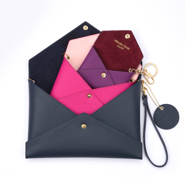 Envelope Clutch - Midnight Black - Samson Family Leather