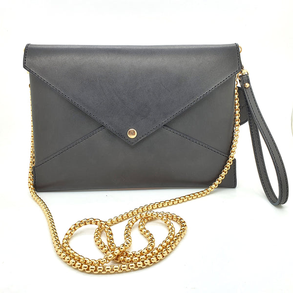 Next Fashion Oval Purse Chain Flat Gold Light Weight Crossbody Shoulder Strap Polished Quality - (16 / 40cm)