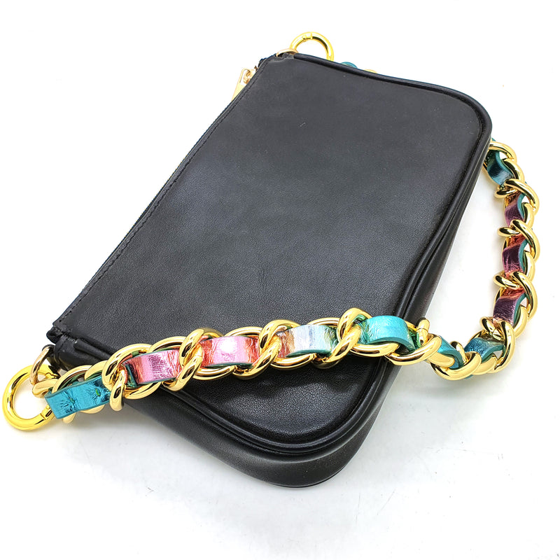 Dream Collection : Leather and Metal Chunky Chain (2 sizes)