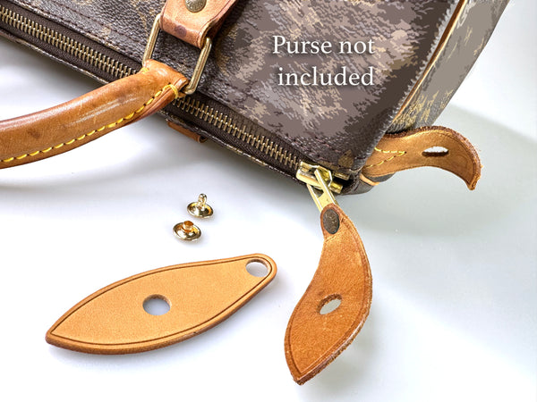 Mcraft Vachette Leather Zipper Pull made for Louis Vuitton Multi Pochette,  key Cles etc. 