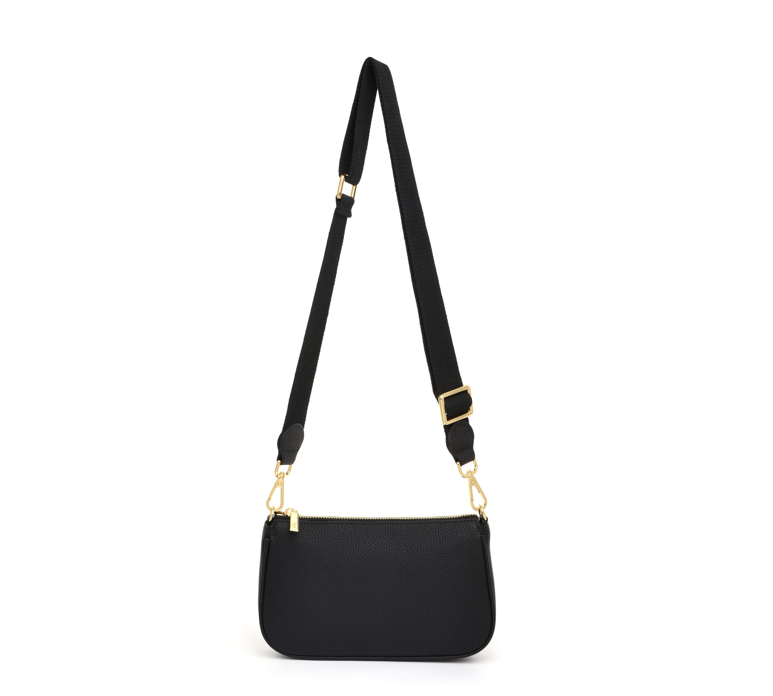 HCC X DUYP - Medium pochette - Black Grained Leather | dressupyourpurse ...