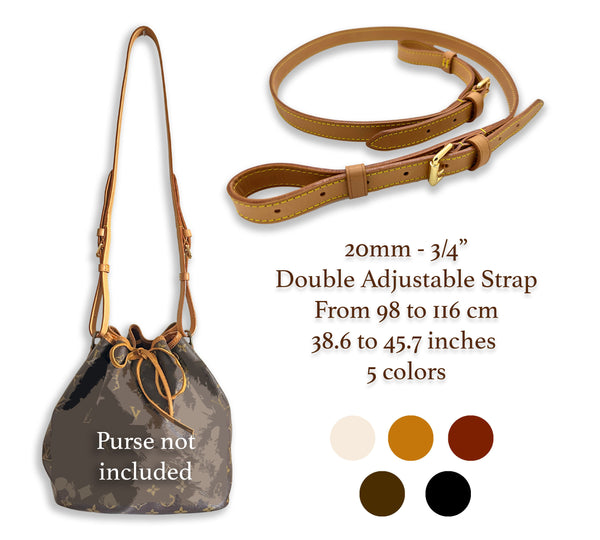 Ultra Thin 40cm Leather Short Strap replacement for Pochette Accessoir –  dressupyourpurse