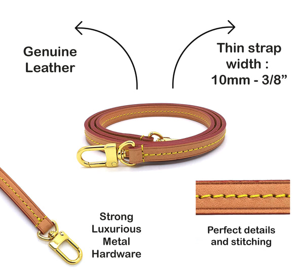 Leather Crossbody Bag Straps - Thin Bag Strap – dressupyourpurse