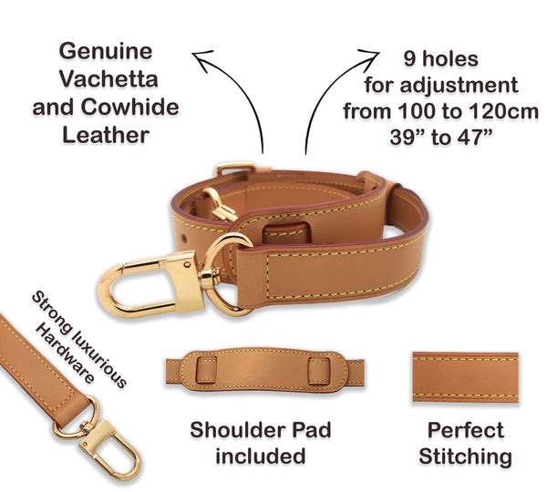 Vachetta Leather Strap - Adjustable (25mm)