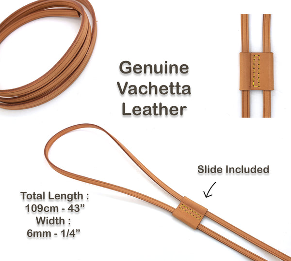 Vachetta Leather Side Tab Replacement for Pochette and More