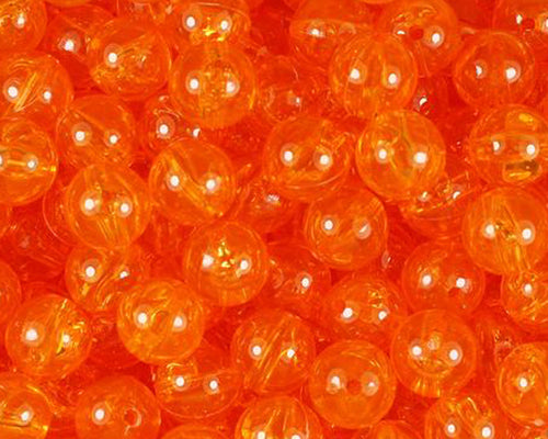 UV Neon Orange Swirl Fishing Acrylic Trout/Salmon/Steelhead Bead