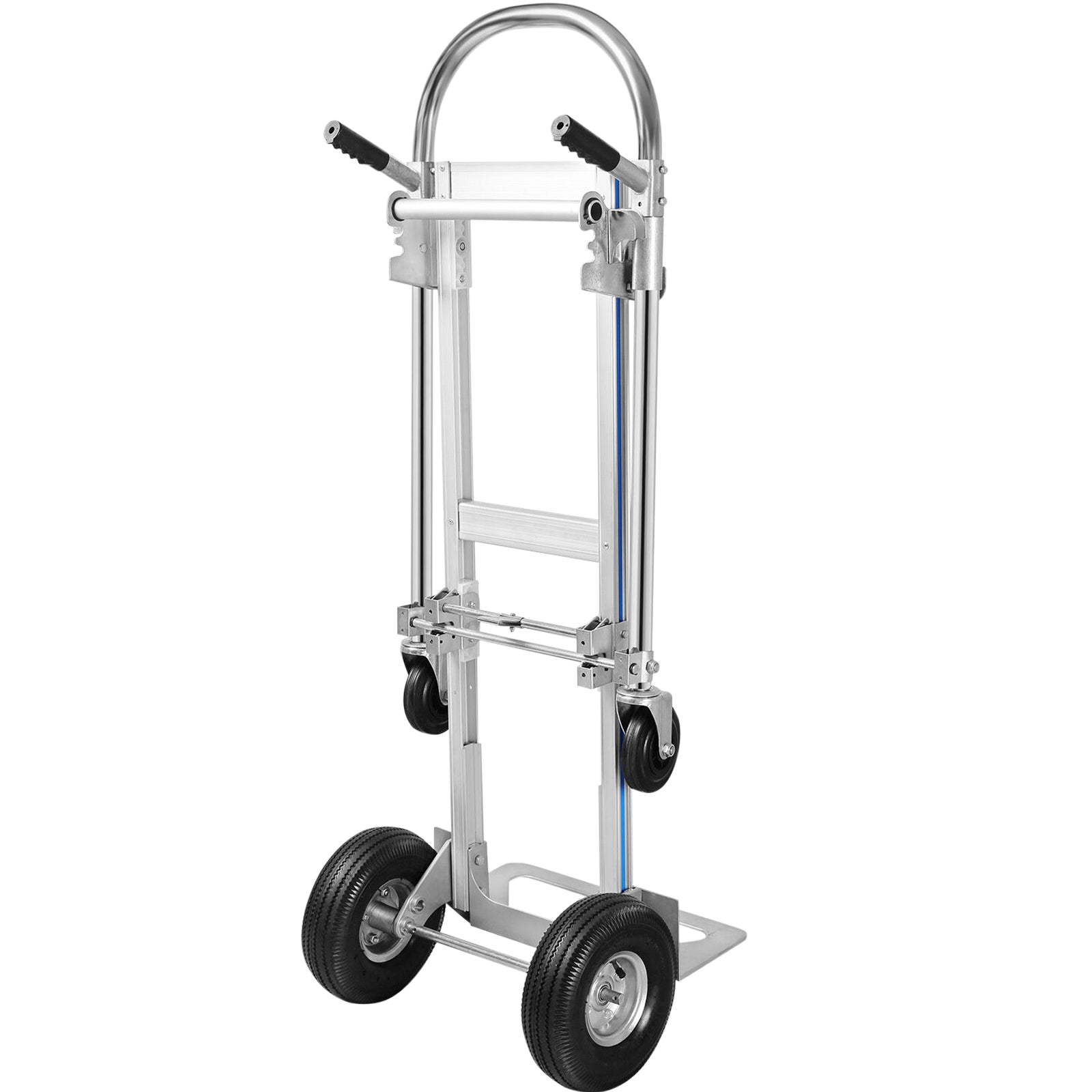 2 In 1 Aluminium Sack Truck Folding Hand Cart Wheel Trolley Aluminum D