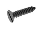 No.8 Black Oxide CSK Slotted Sheet Metal Screw Pack of 1000