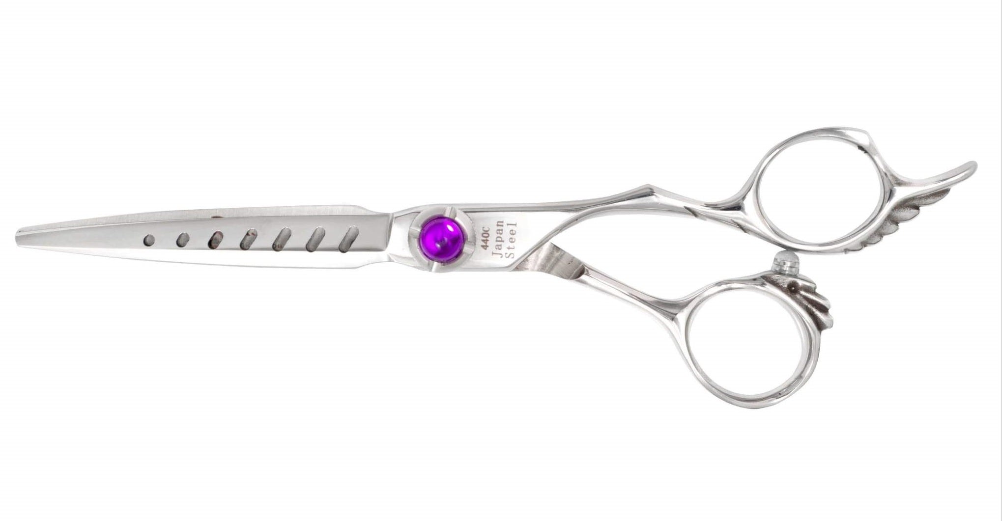 Dragon Purple Crystal Line 6.0'' Hairdressing Scissors For Barbers