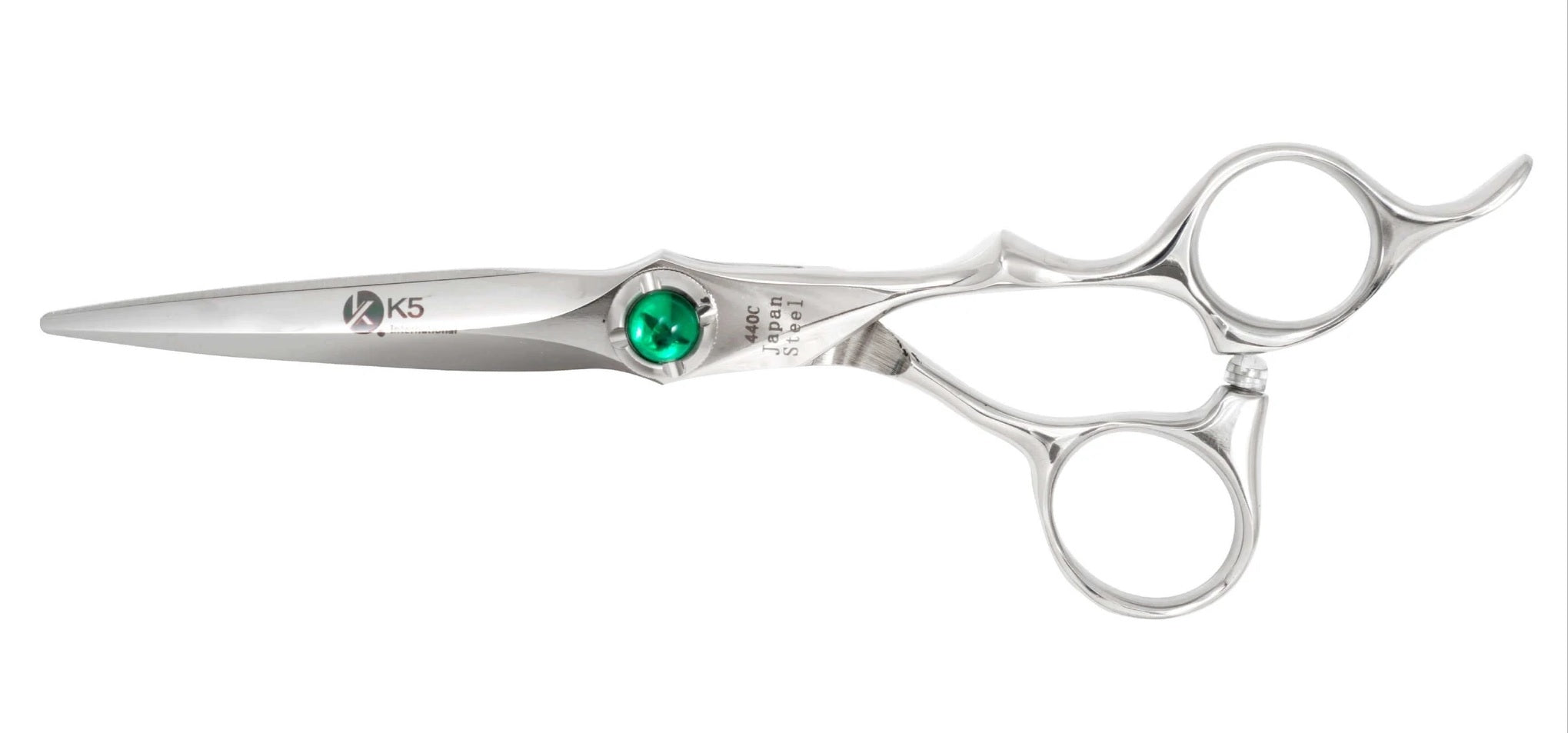 green Crystal Line Hairdressing Scissors