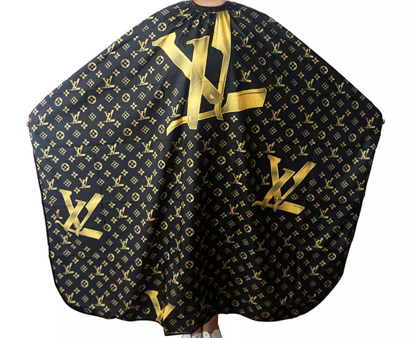 blue lv barber cape