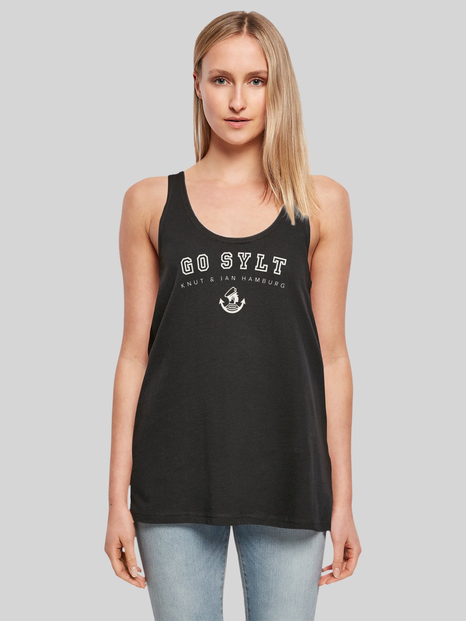 Crest Queen with Ladies Blk – Classic F4NT4STIC Tanktop