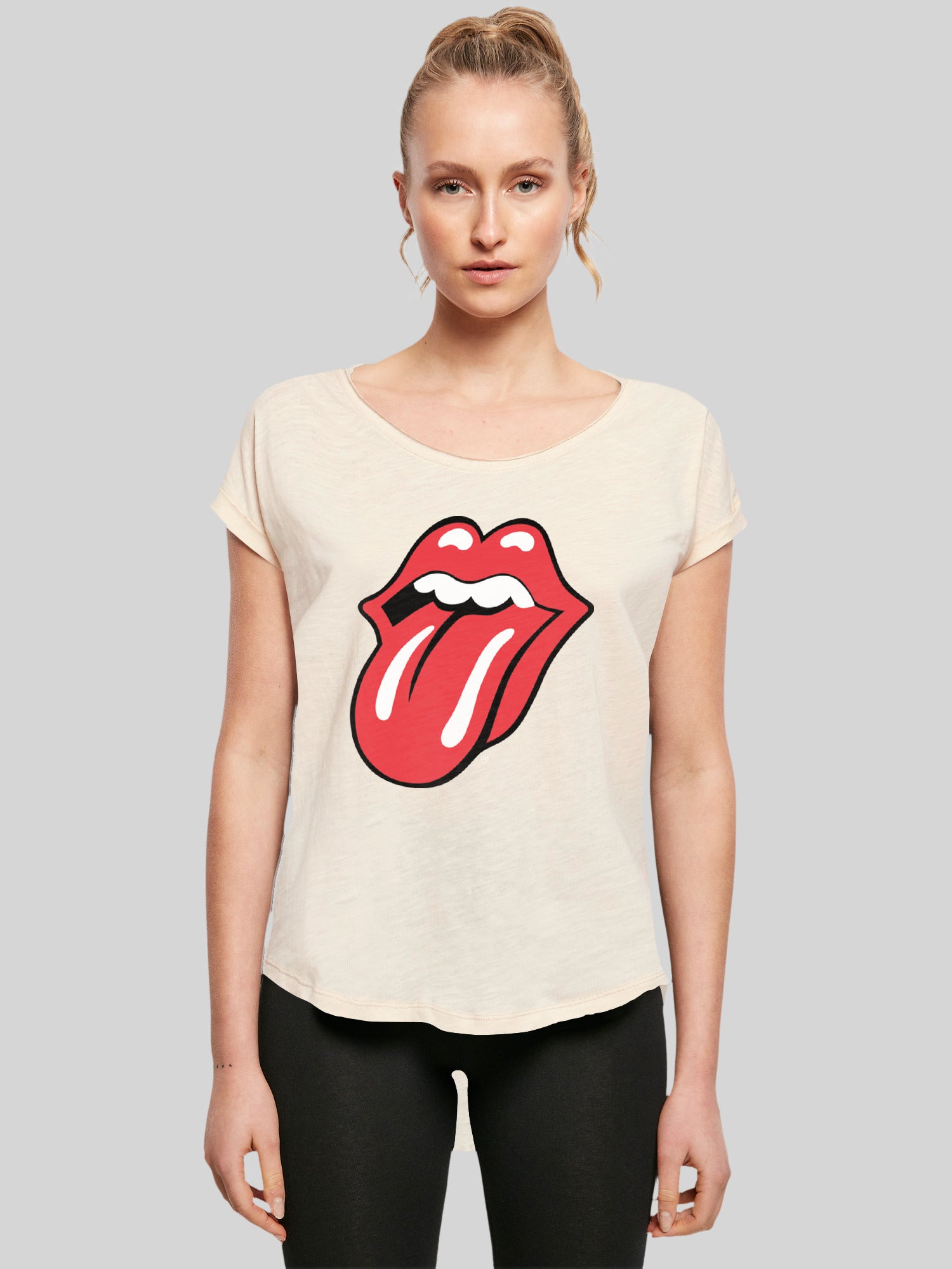 Short Stones Classic Rolling | T-Shirt F4NT4STIC – Sleeve Premium Lad Tongue | The