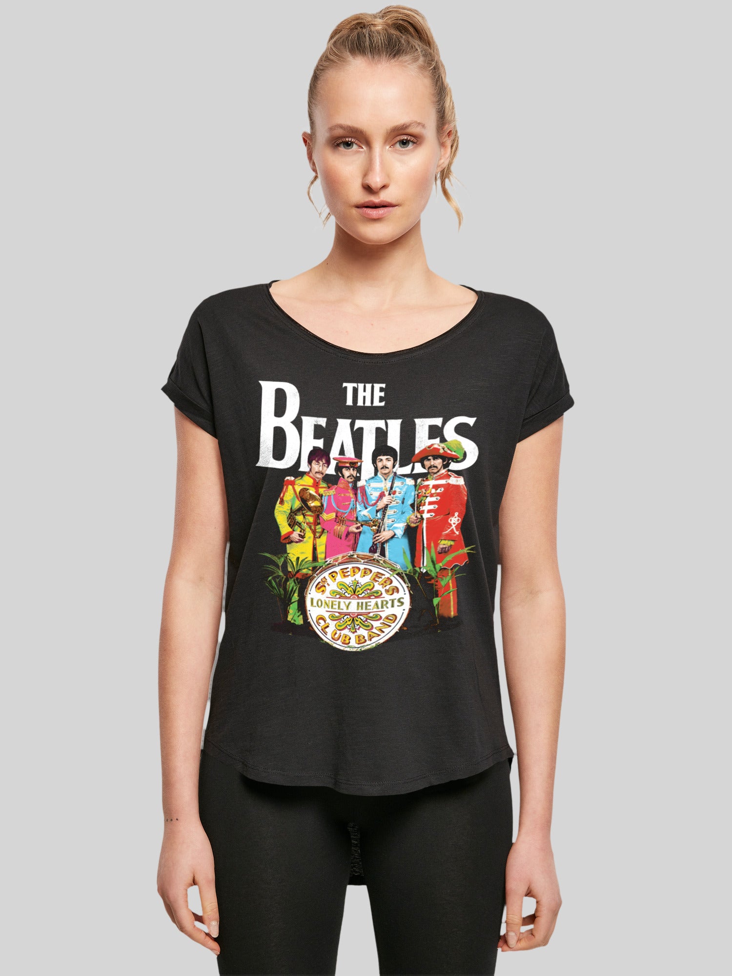 undertøj lede efter Sved The Beatles T-Shirt | Sgt Pepper | Premium Short Sleeve Ladies Tee –  F4NT4STIC