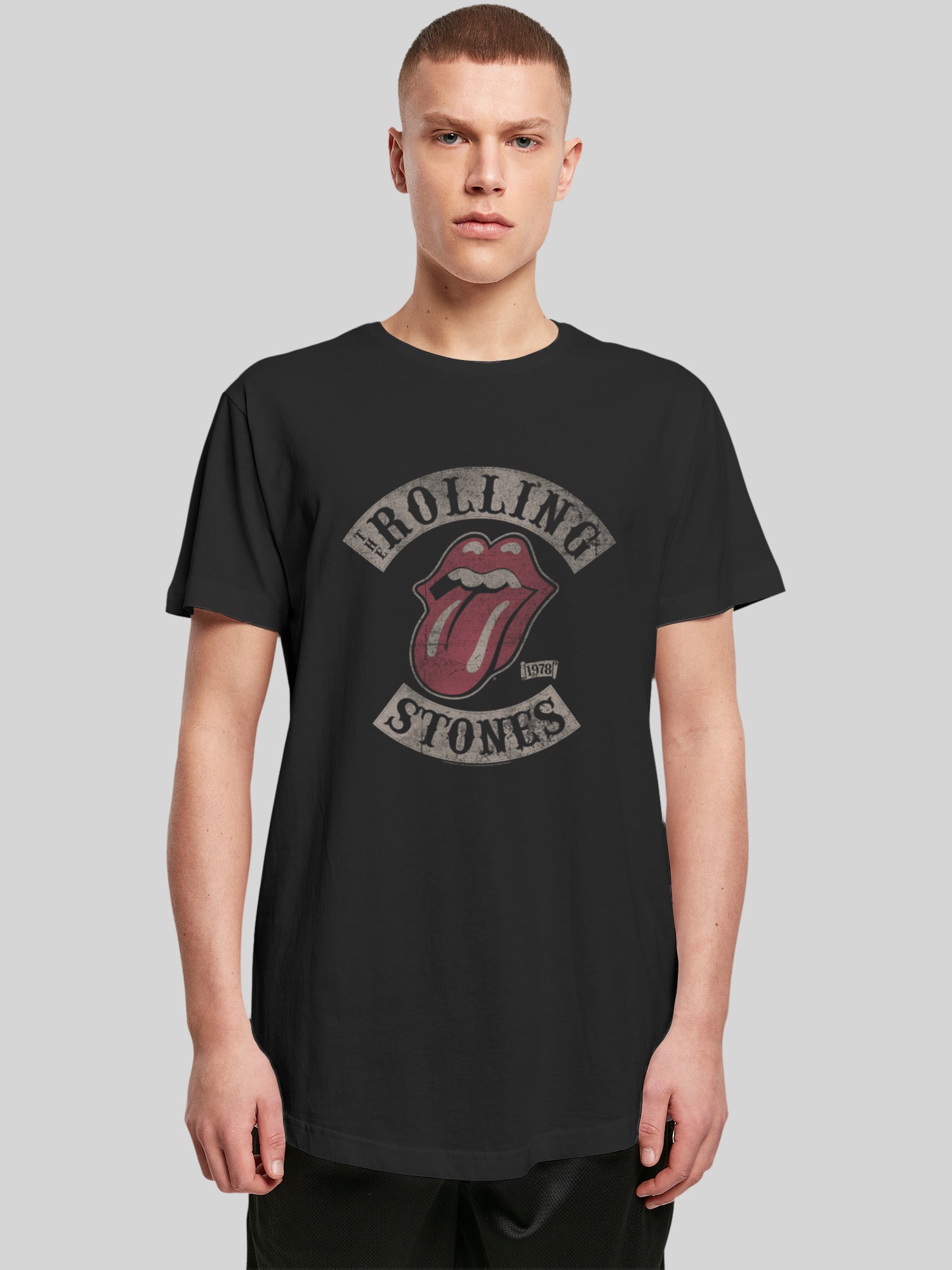 Tongue Short T-Shirt Classic Sleeve Lad F4NT4STIC Premium | | The Stones Rolling –