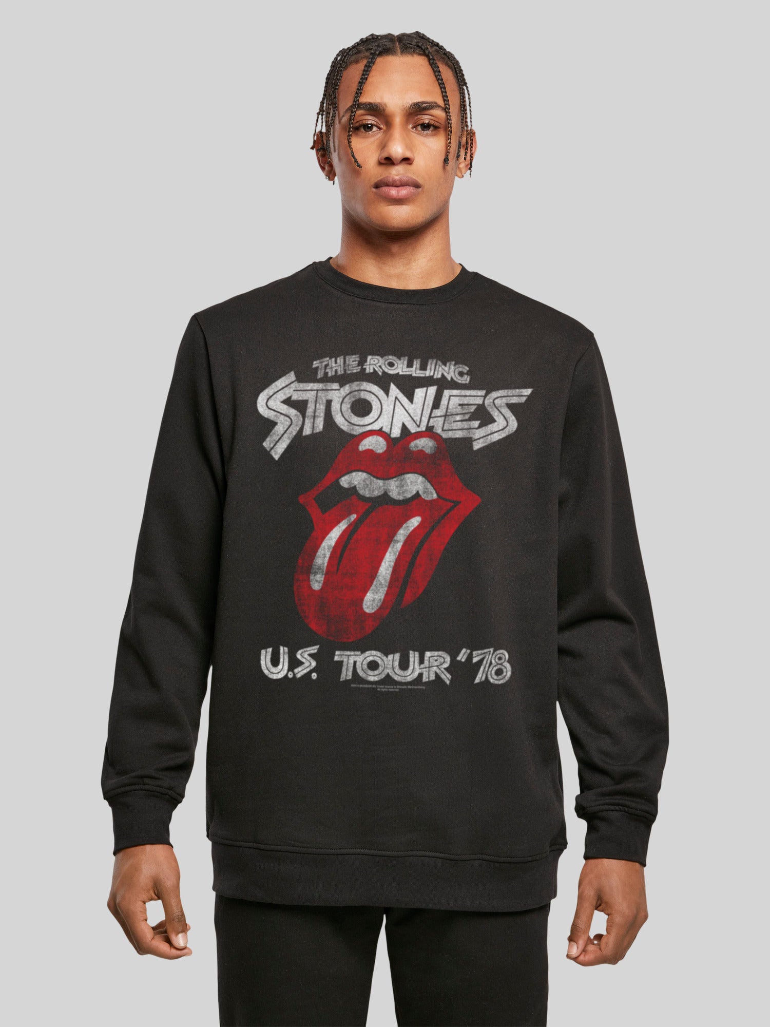 The Rolling Stones Men F4NT4STIC | Classic Sweate Tongue Sweatshirt – | Longsleeve