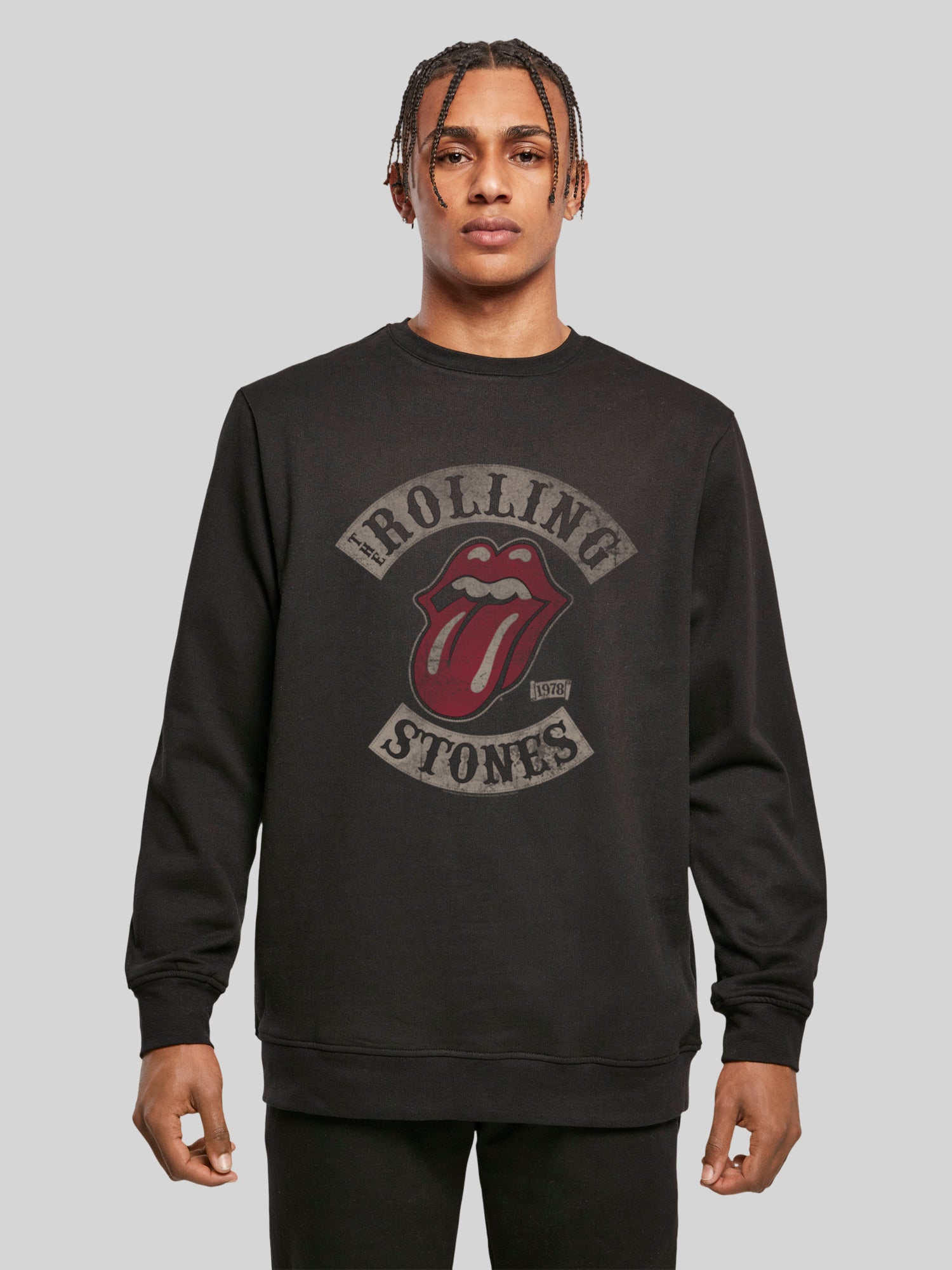 The Rolling Stones Sweatshirt | Tongue – Men F4NT4STIC | Longsleeve Sweate Classic