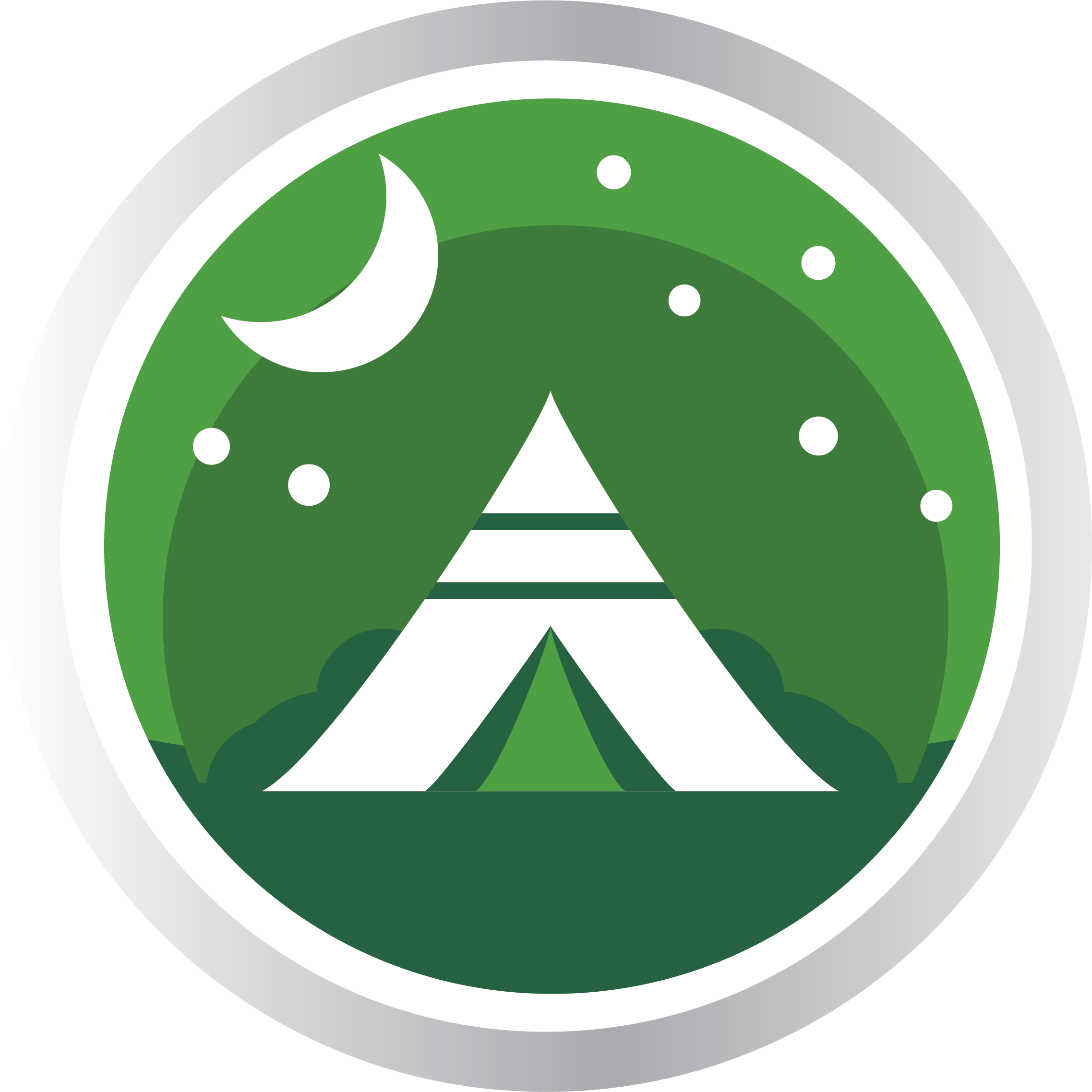 Previs site strategie bekennen Camping Badge - Online – EPIC BADGES