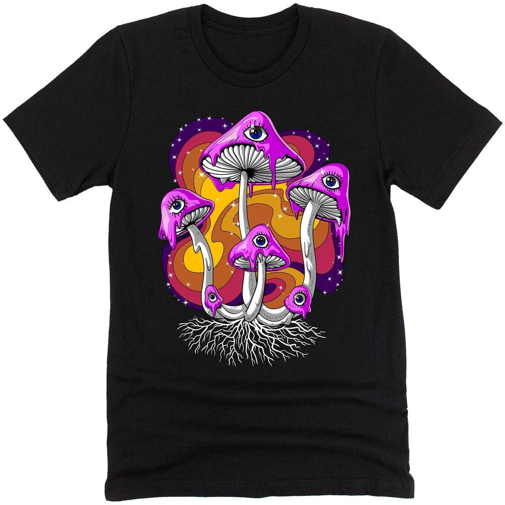 Hippie Magic Mushroom Stoner Psychedelic T-Shirt - Psychonautica