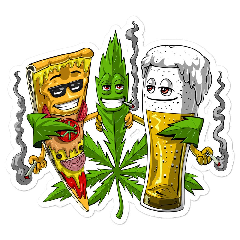 Psychedelic Trippy Hippie & Weed Stoners Stickers - Psychonautica