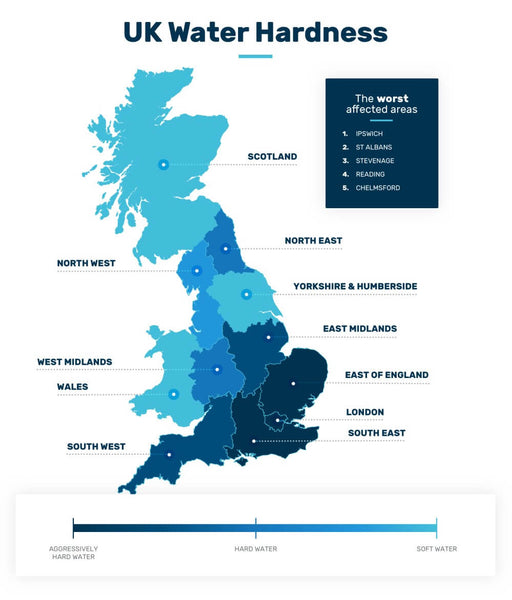Water Hardness Map UK