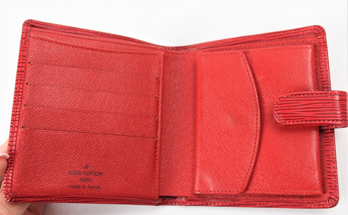Porte Billets Compact Epi Leather – Keeks Designer Handbags