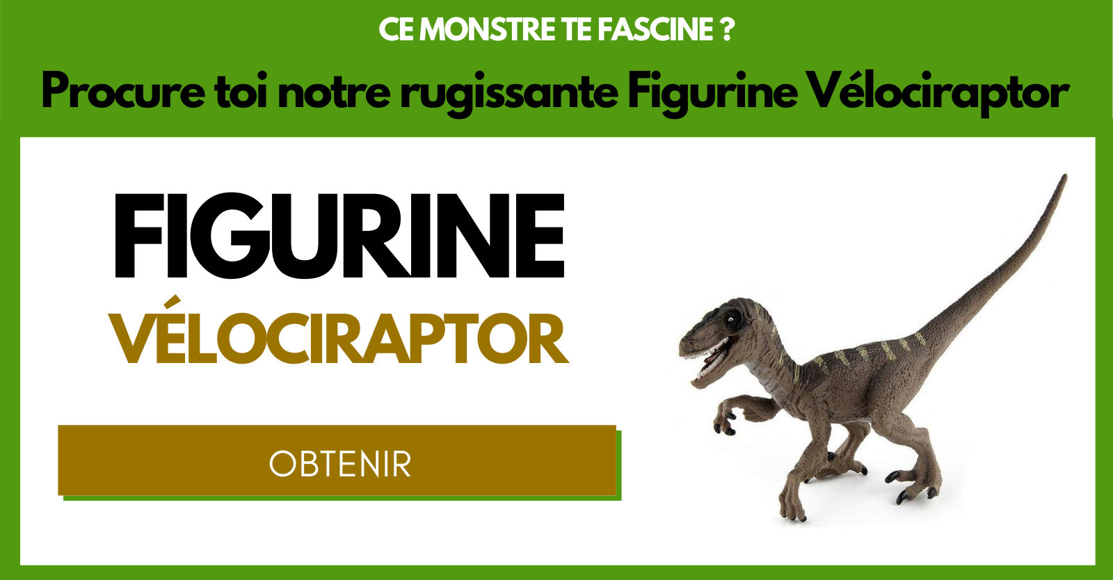 figurine vélociraptor dinosaure carnivore