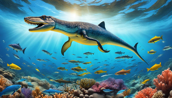 Nothosaurus dans la mer