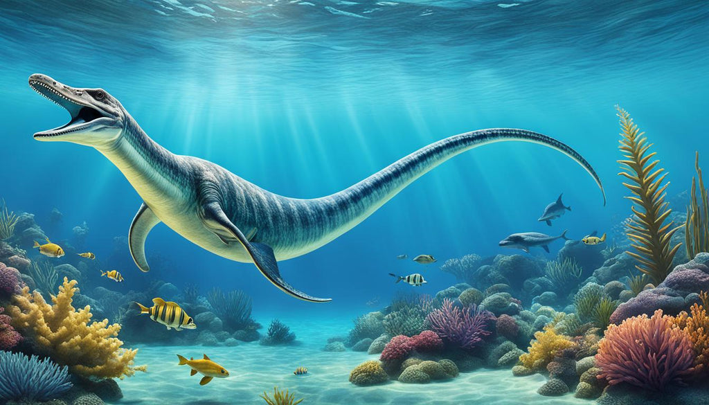 Plésiosaure reptile marin