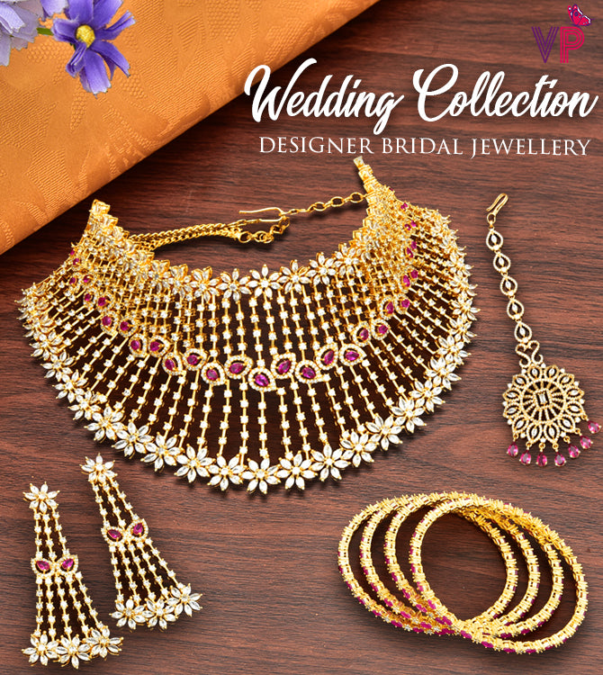 Shop Indian Fashion Imitation And 1 Gram Gold Jewellery Online Violet Purple Designer Fashion Jewellery
