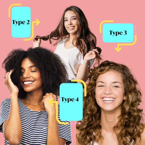 How to wash curly wavy hair - types of hair
