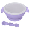 Silicone Bowl with Spoon, Suction Base & Snap on Lid